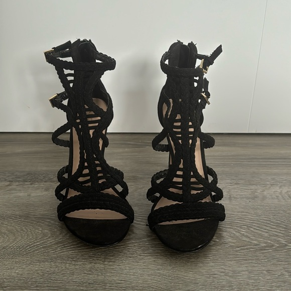 Also Black Strappy Heel - Picture 1 of 4